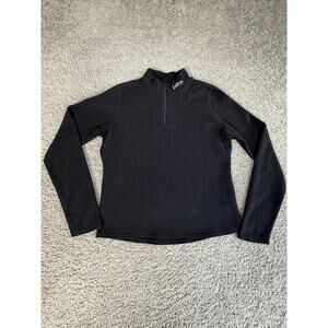 Hot Chillys Jacket Unisex Kids XL Black Fleece 1/4 Zip Pullover Warm Winter